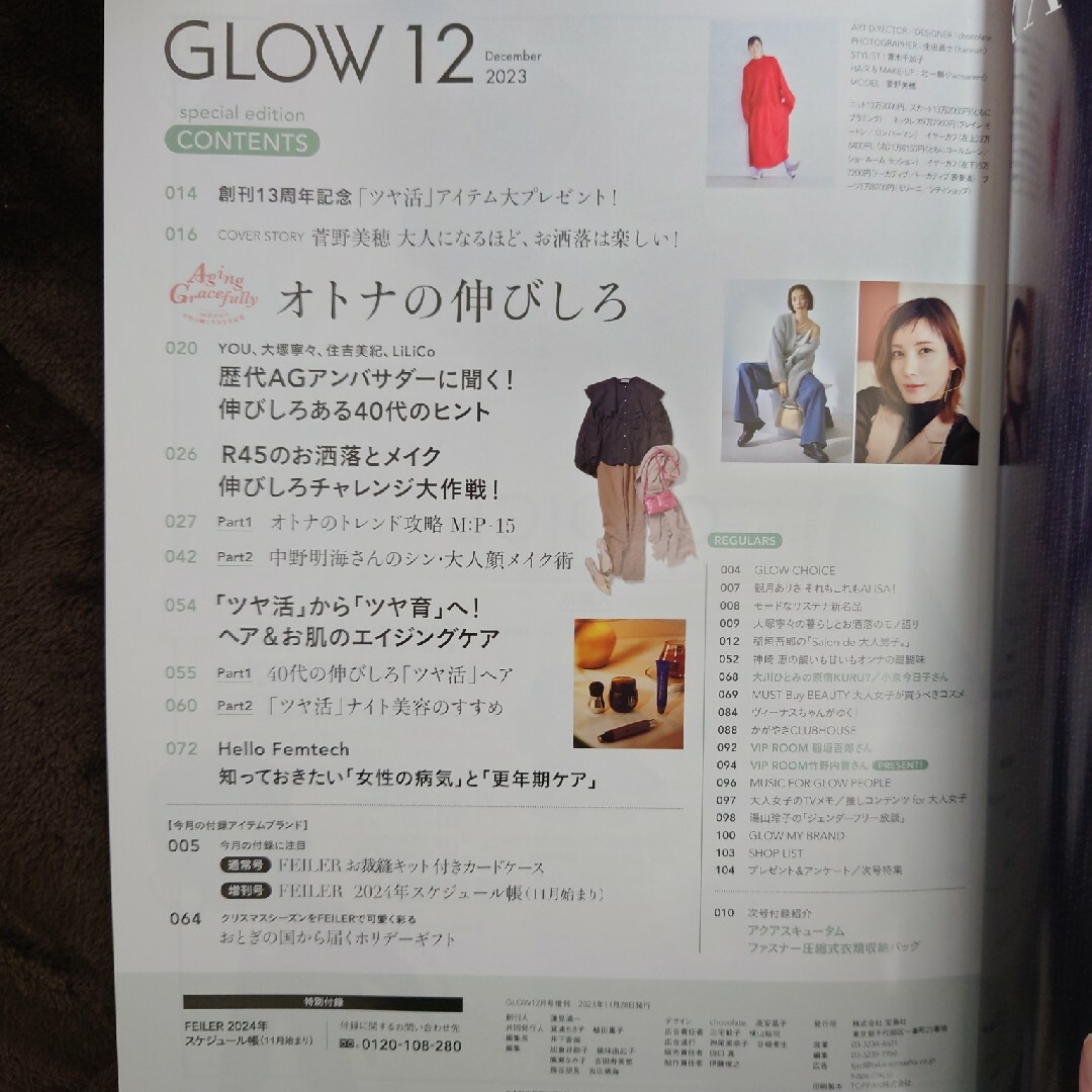 宝島社(タカラジマシャ)のGLOW 2023年12月号増刊　グロー エンタメ/ホビーの雑誌(その他)の商品写真