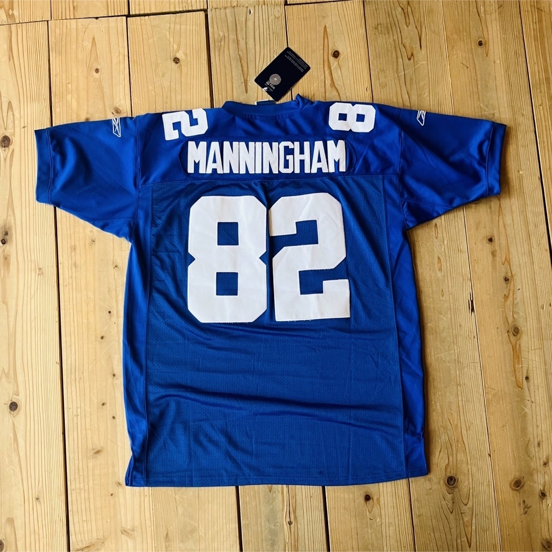 Reebok(リーボック)のNFL MANNINGHAM ニューヨークジャイアンツ　ユニフォーム　リーボック スポーツ/アウトドアのスポーツ/アウトドア その他(アメリカンフットボール)の商品写真