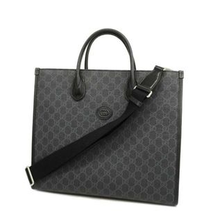 グッチ(Gucci)の★SALE 【4fd4252】グッチ ツーウェイバッグ/GGスプリーム/674148 525040/PVC/レザー/ブラック/シルバー金具 【中古】 メンズ(その他)