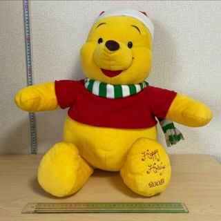 クマノプーサン(くまのプーさん)の美品 くまのプーさん ぬいぐるみ 特大 2005 限定品 サンタ クリスマス(ぬいぐるみ)