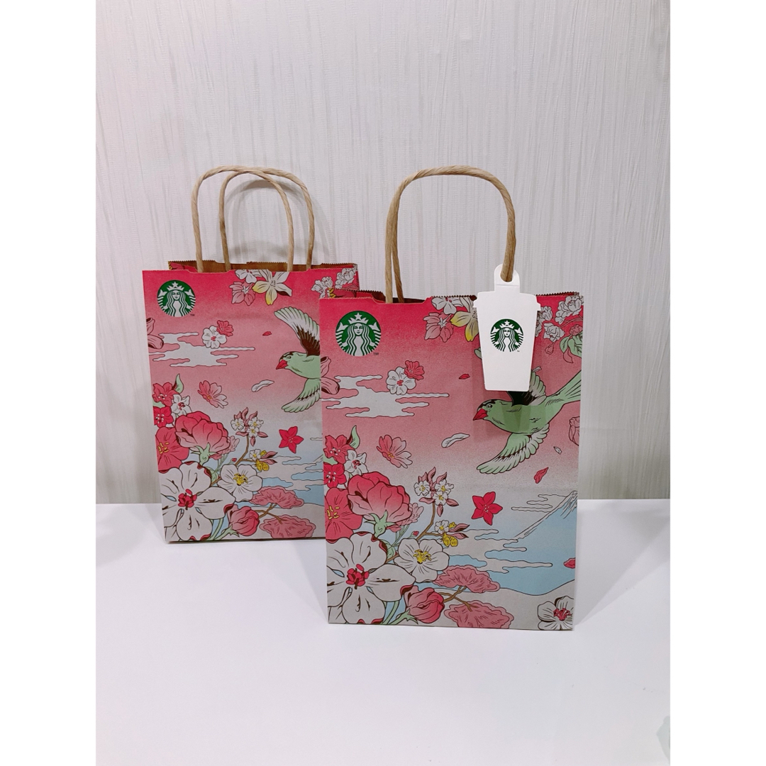 Starbucks Coffee(スターバックスコーヒー)のスターバックス SAKURA2024 ショッパー　タグ付き レディースのバッグ(ショップ袋)の商品写真