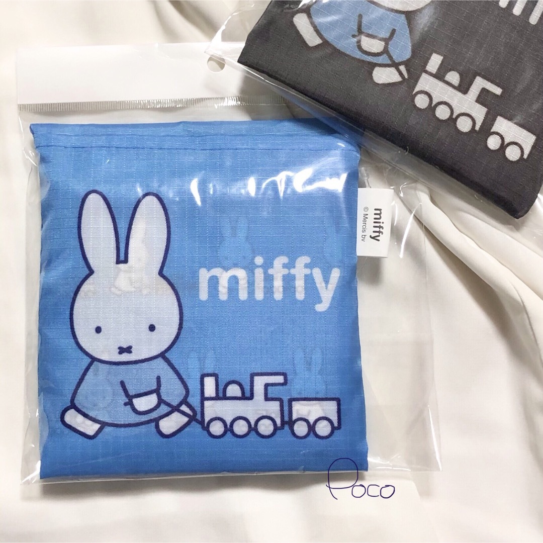 miffy(ミッフィー)の【最終値下げ中❁】ミッフィー  エコバッグ　総柄　トート　うさこちゃん エンタメ/ホビーのおもちゃ/ぬいぐるみ(キャラクターグッズ)の商品写真