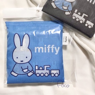 ミッフィー(miffy)の【最終値下げ中❁】ミッフィー  エコバッグ　総柄　トート　うさこちゃん(キャラクターグッズ)