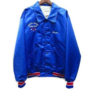 アザー(other)のデロング 中綿 スタジャン バックワッペン XL 青 ブルー USA製 90s(スタジャン)