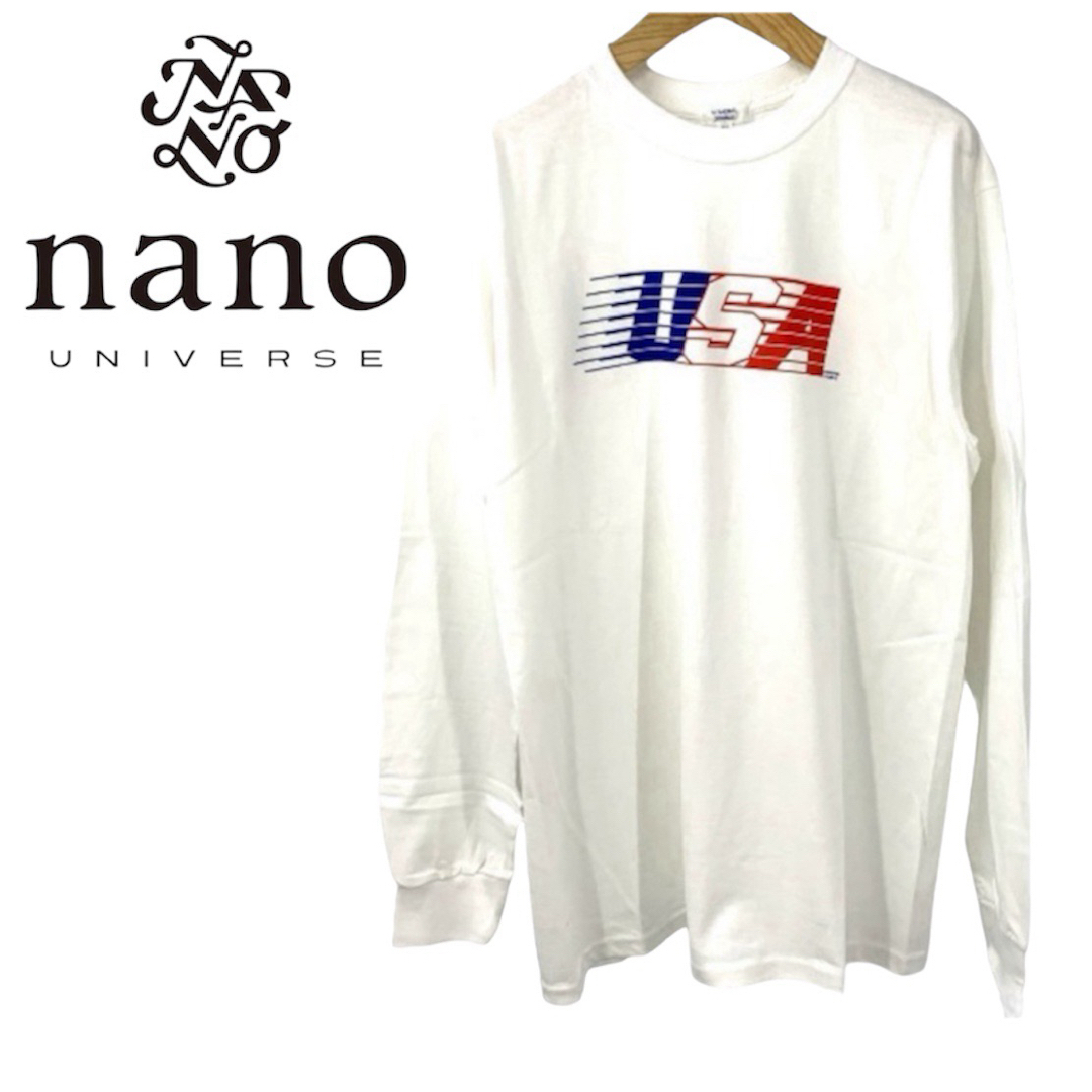 nano・universe(ナノユニバース)のnano・universe ナノユニバース ☆ M メンズ  別注 ロンT メンズのトップス(Tシャツ/カットソー(七分/長袖))の商品写真