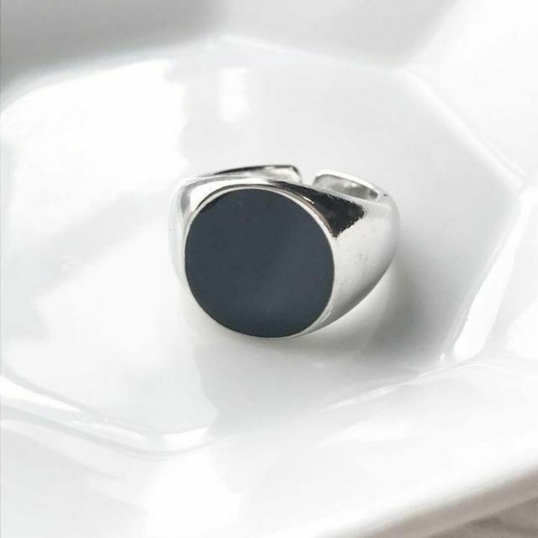 Black stone ring レディースのアクセサリー(リング(指輪))の商品写真