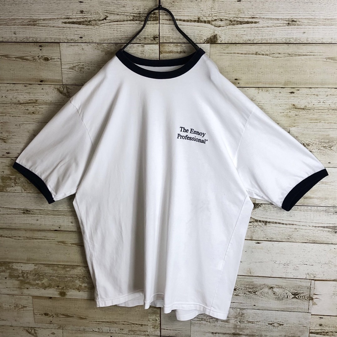 Supreme(シュプリーム)のennoy エンノイ ワンポイント刺繍入り リンガー tシャツ メンズのトップス(Tシャツ/カットソー(半袖/袖なし))の商品写真