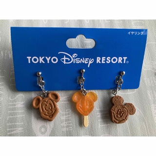 ディズニー(Disney)の東京ディズニーリゾート イヤリング3個（ミッキーアイス、ワッフル）(キャラクターグッズ)