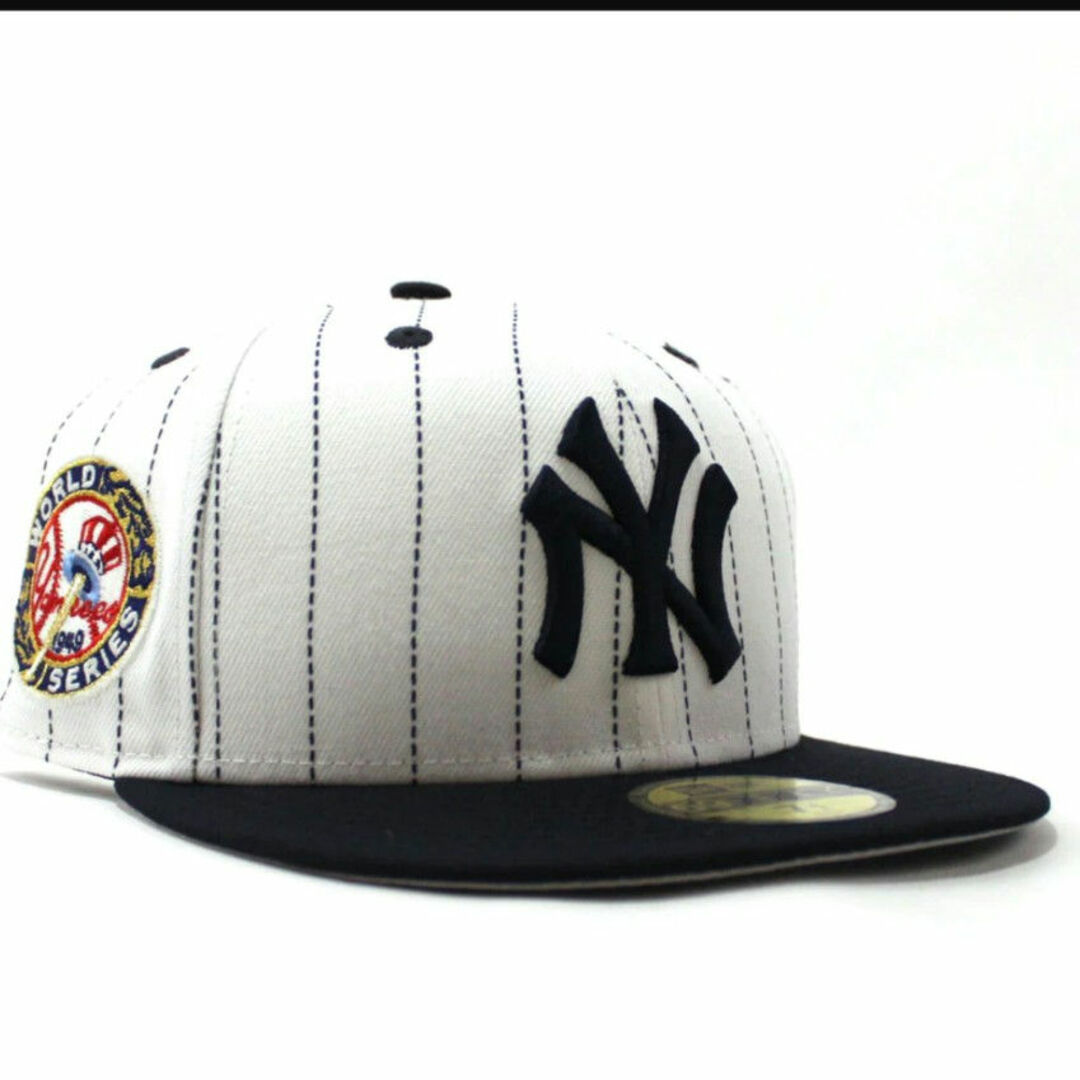 NEW ERA(ニューエラー)のグローインザダーク　ニューエラ 59fifty ストライプ　ヤンキース　1/2 メンズの帽子(キャップ)の商品写真