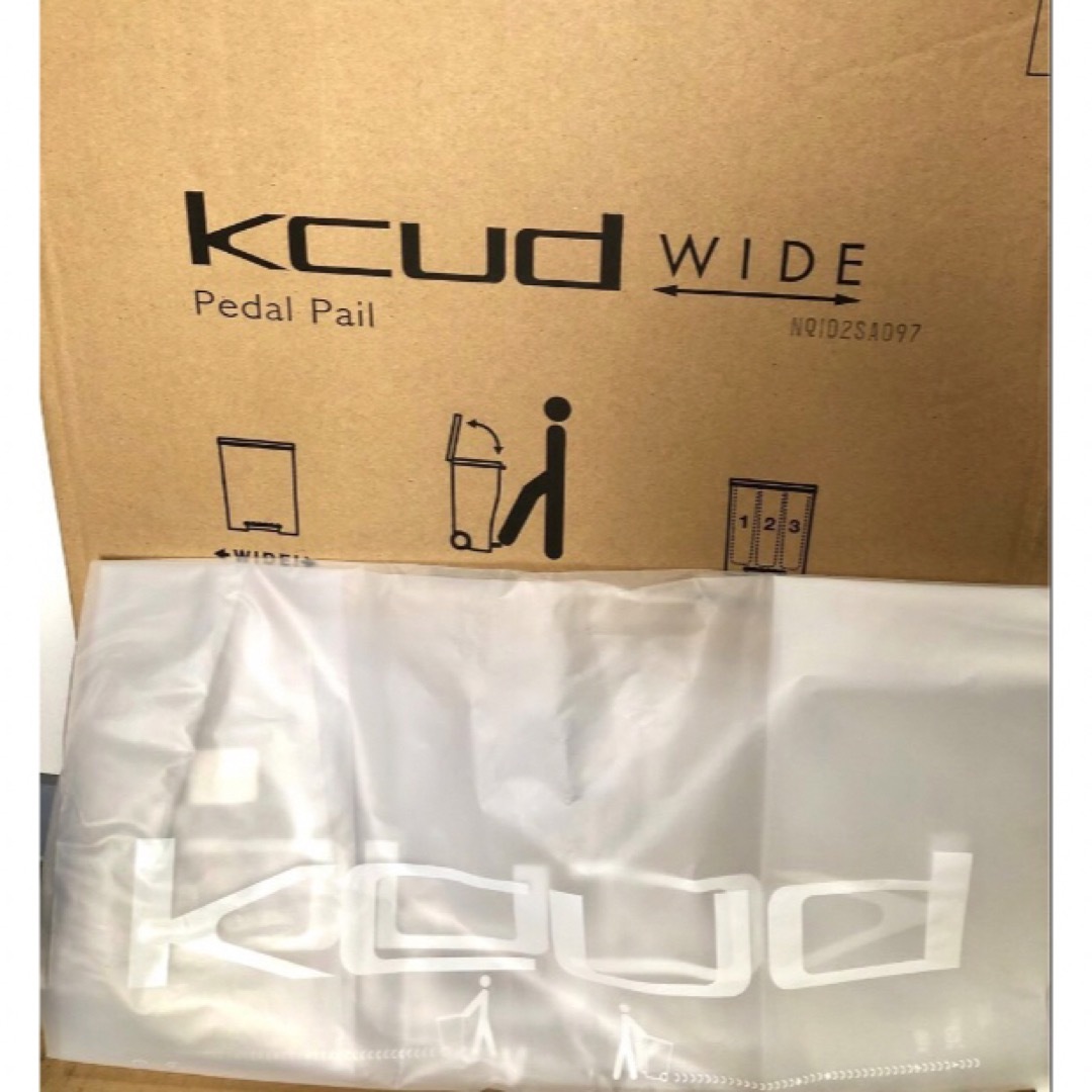 kcud(クード)のkiki様専用【kcud】クード ワイドペダルペール オールホワイト 39L インテリア/住まい/日用品のインテリア小物(ごみ箱)の商品写真