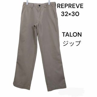 REPREVE　32×30　タロンジップ　チノパンツ　古着(チノパン)