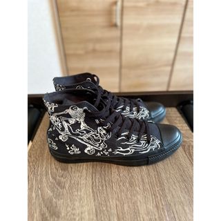 コンバース(CONVERSE)のコンバースオールスター　スカルスケーターハイ　BLACK(スニーカー)