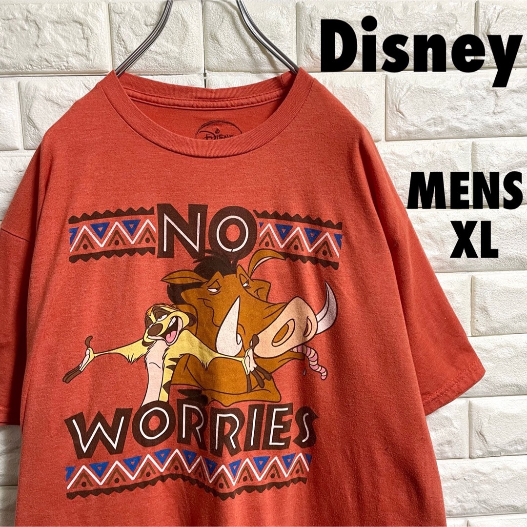 Disney(ディズニー)のDisney ディズニー　ライオンキング　半袖Tシャツ　メンズXLサイズ メンズのトップス(Tシャツ/カットソー(半袖/袖なし))の商品写真
