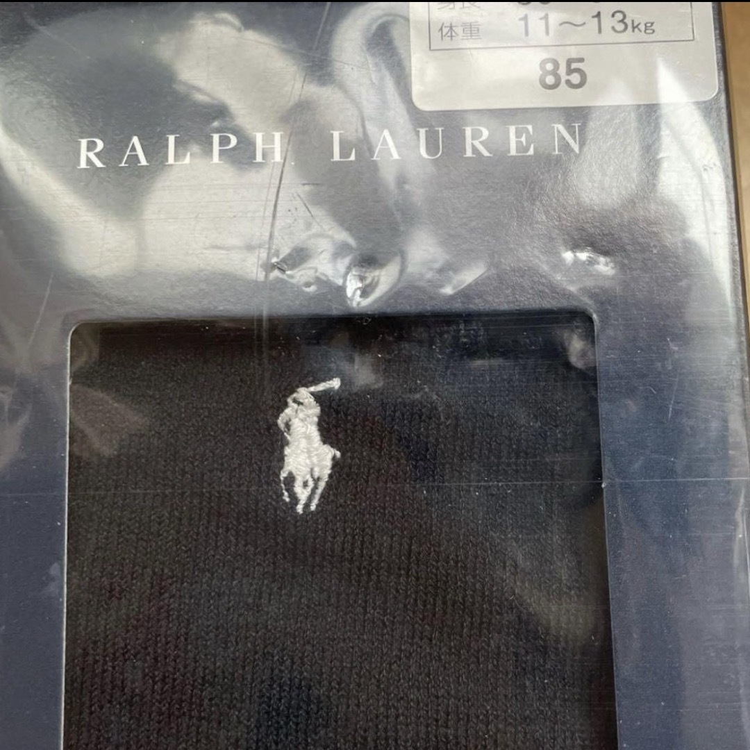Ralph Lauren(ラルフローレン)の【新品・未使用】ラルフローレン☆タイツ☆ブラック☆サイズ85 キッズ/ベビー/マタニティのこども用ファッション小物(靴下/タイツ)の商品写真