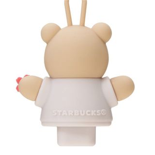 スターバックスコーヒー(Starbucks Coffee)のSAKURA2024リユーザブルカップ専用ドリンクホールキャップベアリスタ(キャラクターグッズ)