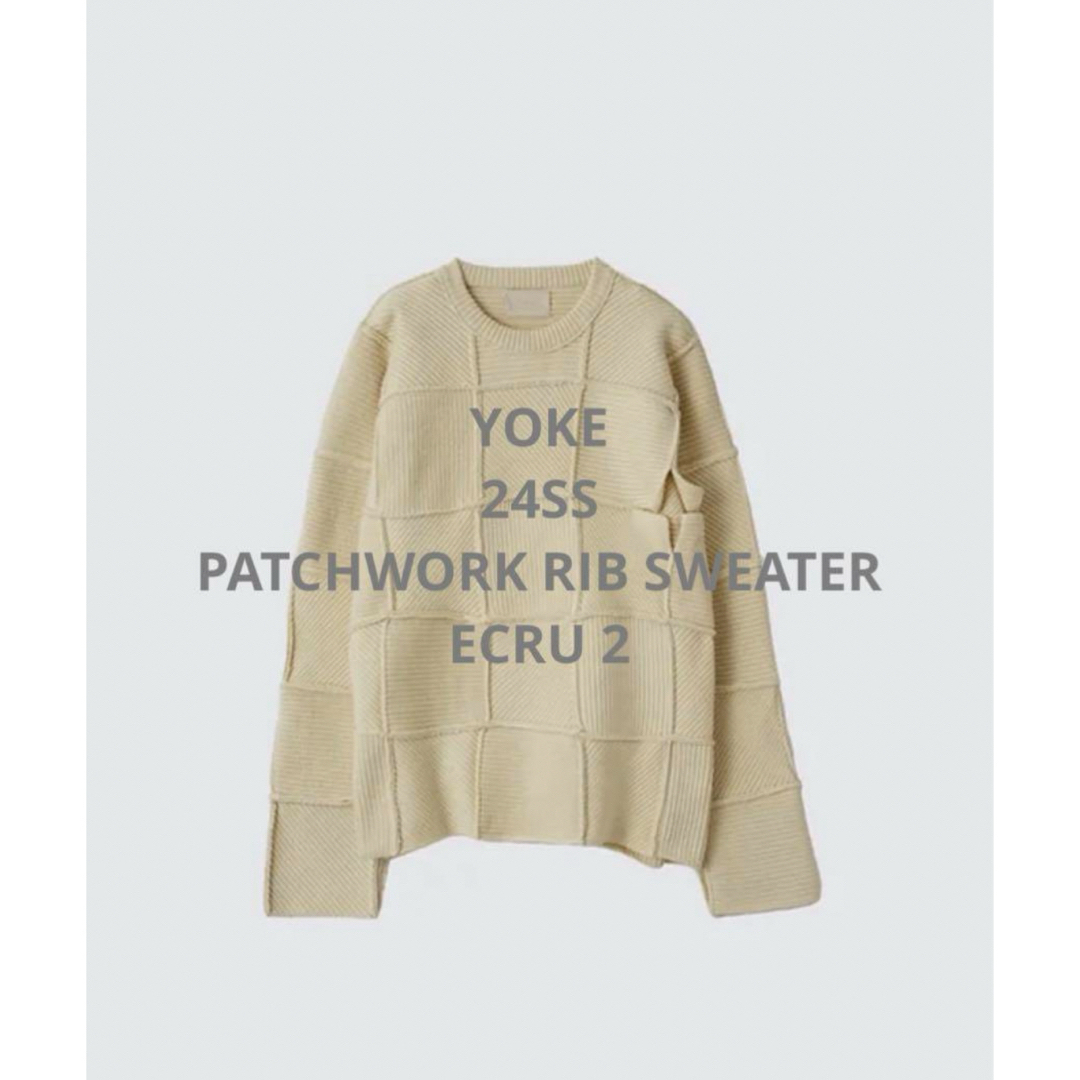 YOKE - YOKE PATCHWORK RIB SWEATER 2の通販 by SANKS(値下げ不可