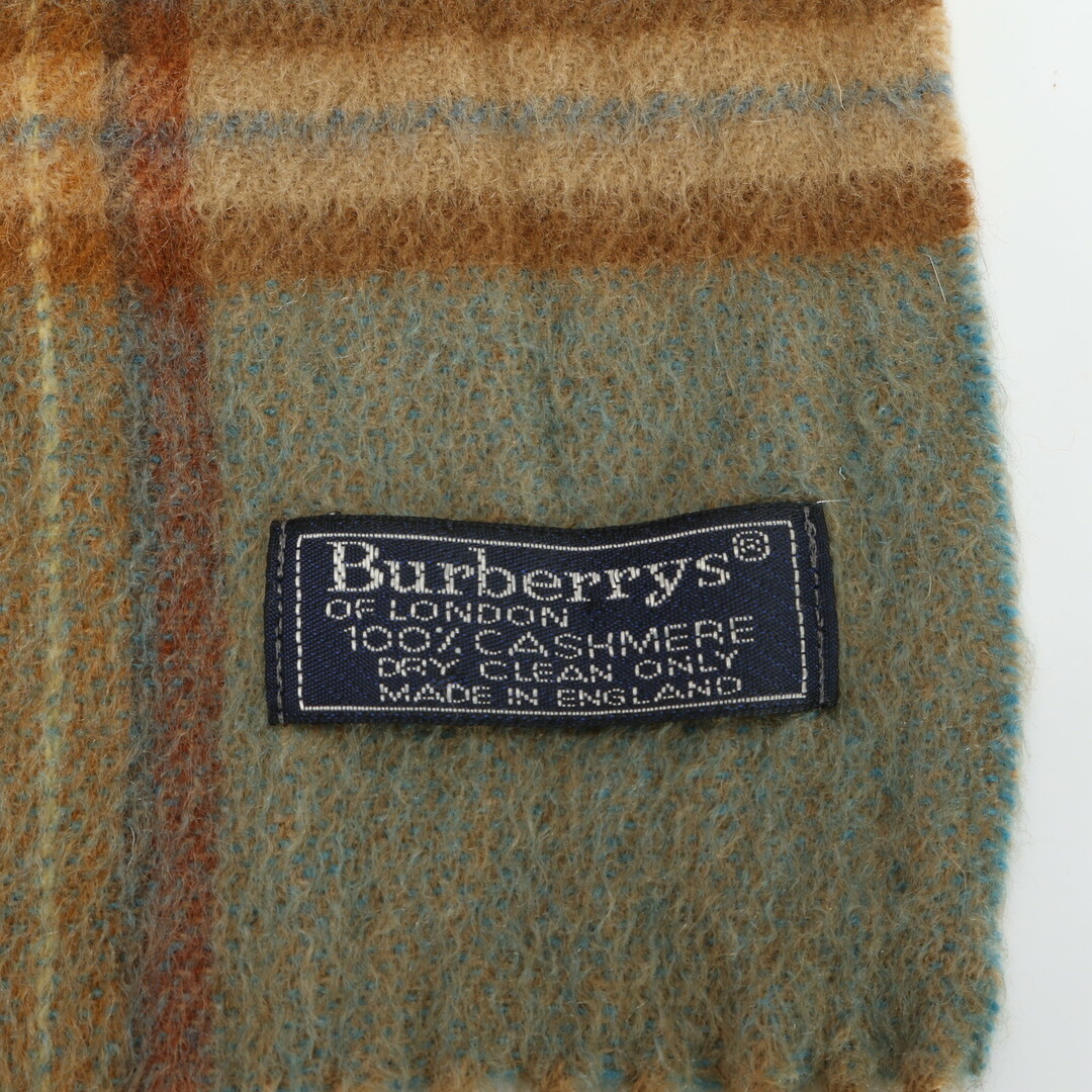 BURBERRY(バーバリー)のバーバリー カシミヤ 100％ ストール ショール 秋 冬 フリンジ グリーン 系 マフラー メンズ レディース EPM 0220-P11 メンズのファッション小物(マフラー)の商品写真