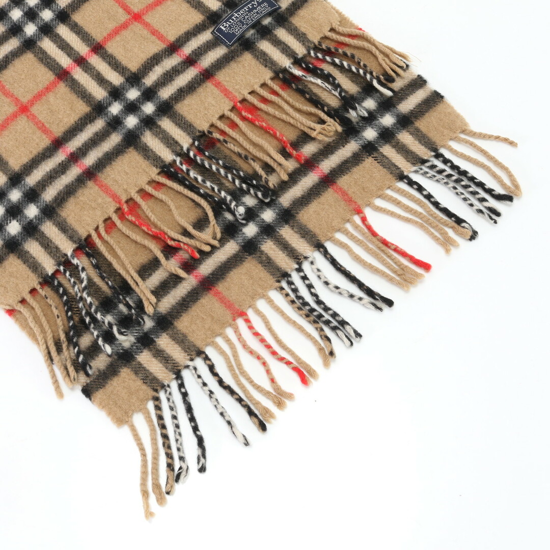 BURBERRY(バーバリー)のバーバリー ノバ チェック カシミヤ 100％ ベージュ ストール ショール 秋 冬 フリンジ マフラー メンズ レディース EPM 0219-P2 メンズのファッション小物(マフラー)の商品写真