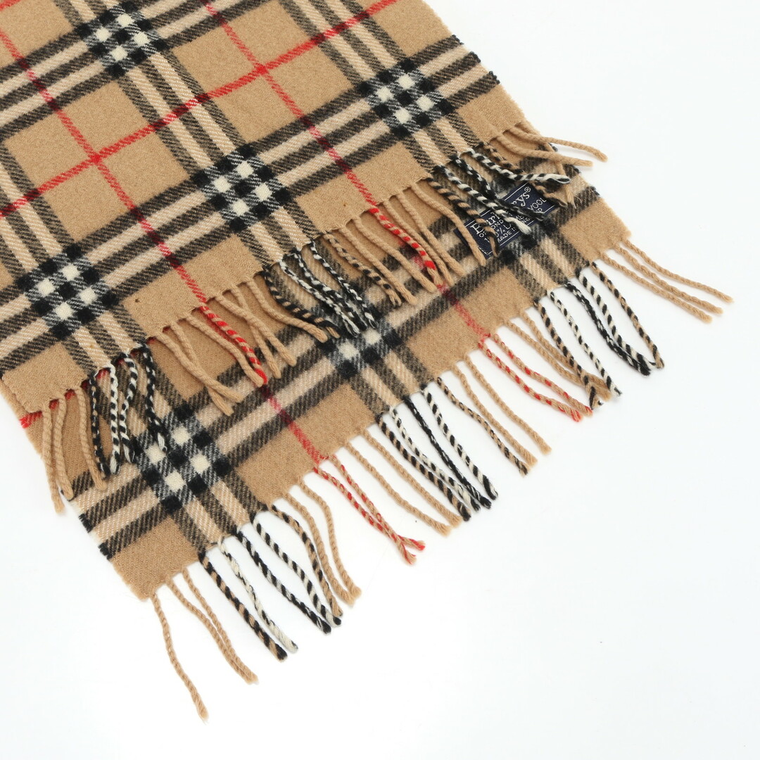 BURBERRY(バーバリー)のバーバリー ノバ チェック ウール 100％ ストール ショール ベージュ 秋 冬 フリンジ マフラー メンズ レディース EPM 0220-P2 メンズのファッション小物(マフラー)の商品写真