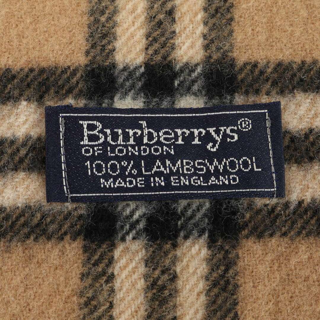 BURBERRY(バーバリー)のバーバリー ノバ チェック ウール 100％ ストール ショール ベージュ 秋 冬 フリンジ マフラー メンズ レディース EPM 0220-P2 メンズのファッション小物(マフラー)の商品写真