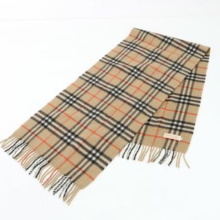 バーバリー(BURBERRY)の美品 バーバリー ノバ チェック カシミヤ 100％ ストール ショール 秋 冬 フリンジ C-TK 83 マフラー メンズ レディース EPM 0219-P1(マフラー)