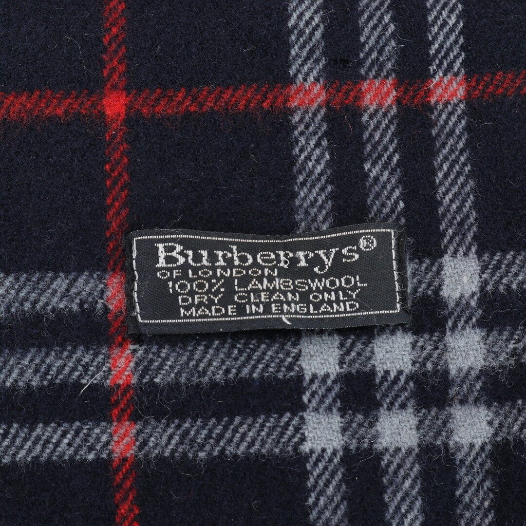 BURBERRY(バーバリー)のバーバリー ノバ チェック ウール 100％ ストール ショール 秋 冬 フリンジ マフラー ネイビー 紺 メンズ レディース ERM 0220-R6 メンズのファッション小物(マフラー)の商品写真