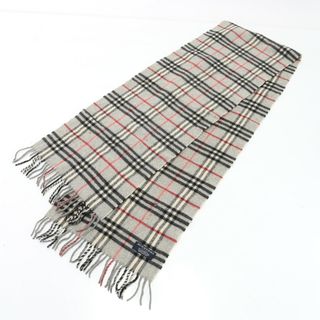 バーバリー(BURBERRY)のバーバリー タグ付 ノバ チェック ウール 100％ ストール ショール 秋 冬 フリンジ マフラー メンズ レディース ERM 0220-R8(マフラー)