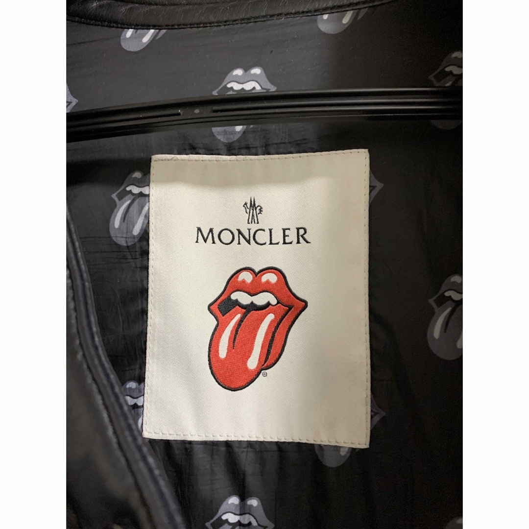 MONCLER(モンクレール)の激レア　モンクレール　russel ブラック　4 ローリングストーンズ　レザー メンズのジャケット/アウター(ダウンジャケット)の商品写真