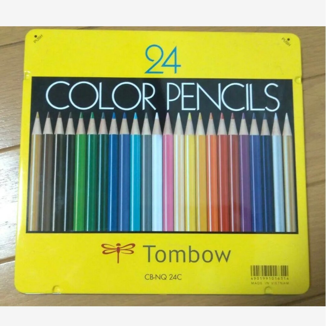 トンボ鉛筆(トンボエンピツ)の美品▶ トンボ24COLOR PENCILS　24色　色鉛筆ぬりえ絵日記　匿名 エンタメ/ホビーのアート用品(色鉛筆)の商品写真