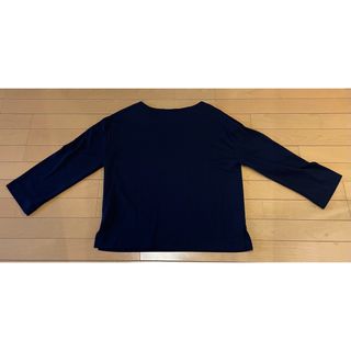 グローバルワーク(GLOBAL WORK)の【美品】GLOBAL WORK ソフトタッチポンチボートネック長袖(カットソー(長袖/七分))