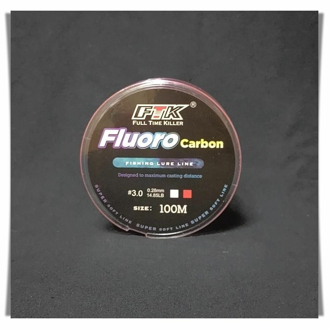 フロロカーボン　3.0号　14.8lb 100m  ピンク 釣糸　フロロ　ライン スポーツ/アウトドアのフィッシング(釣り糸/ライン)の商品写真