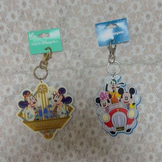 ディズニー(Disney)のDisney RESORT  アニバーサリーキーチェーン2個セット(キーホルダー)