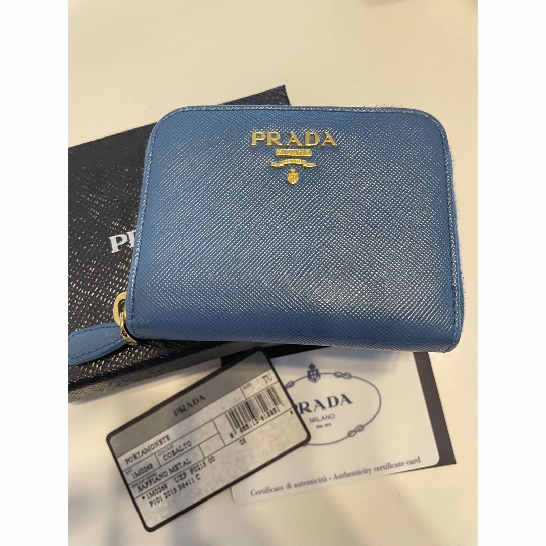 PRADA(プラダ)のプラダ　ミニウォレット　コバルトブルー レディースのファッション小物(財布)の商品写真