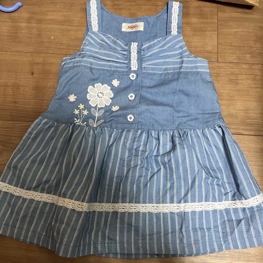 Souris(スーリー)の女の子　95サイズ　ワンピース キッズ/ベビー/マタニティのキッズ服女の子用(90cm~)(ワンピース)の商品写真