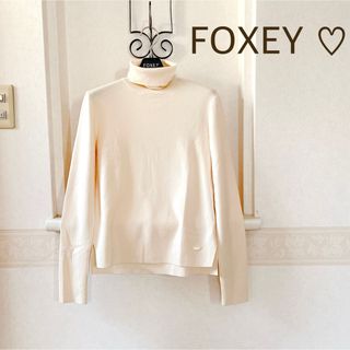 フォクシー(FOXEY)の美品【フォクシー】グレースウール　ニット　KNIT TOP  グレースタートル(ニット/セーター)