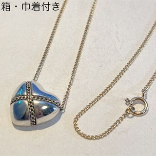 ティファニー(Tiffany & Co.)の548 ティファニー　クロスハート　コンビ　ネックレス　925 14K(ネックレス)