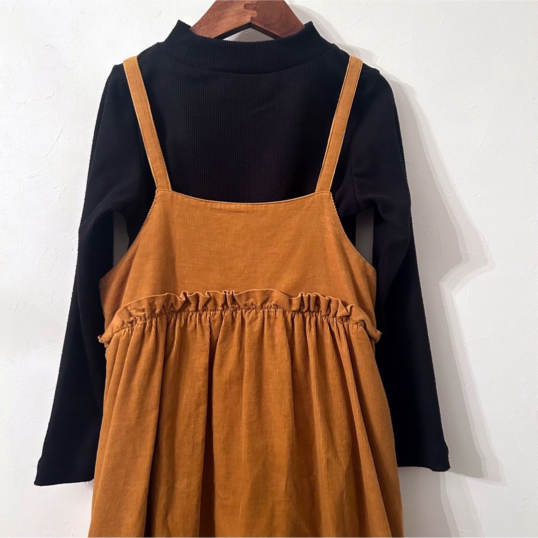 Seraph(セラフ)のSeraph セラフ ジャンバースカート 130cm 2点セット キッズ/ベビー/マタニティのキッズ服女の子用(90cm~)(スカート)の商品写真