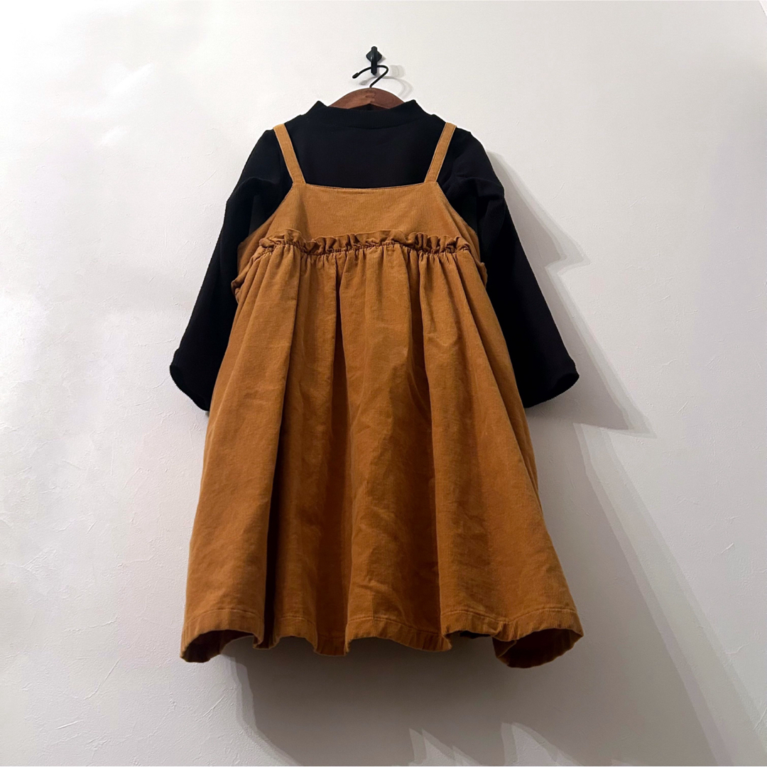 Seraph(セラフ)のSeraph セラフ ジャンバースカート 130cm 2点セット キッズ/ベビー/マタニティのキッズ服女の子用(90cm~)(スカート)の商品写真