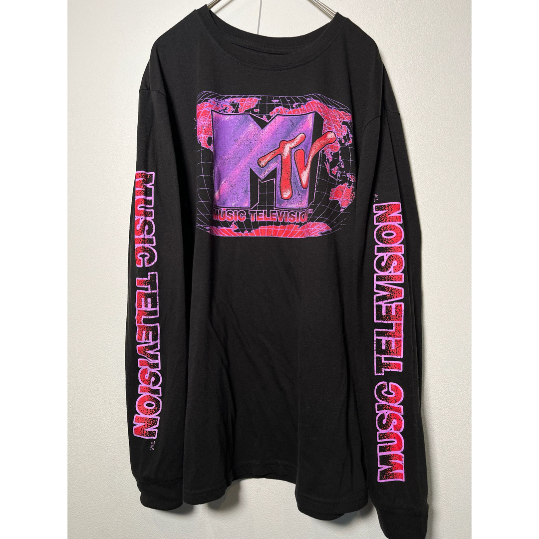 【USA輸入】MTV 袖プリント 長袖シャツ ロンT メンズのトップス(Tシャツ/カットソー(七分/長袖))の商品写真