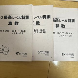 浜学園　小2 最高レベル特訓　算数(語学/参考書)