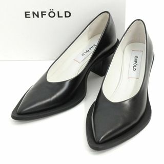 エンフォルド(ENFOLD)のエンフォルド 23SS ポインテッドトゥオーバーソールパンプス(ハイヒール/パンプス)