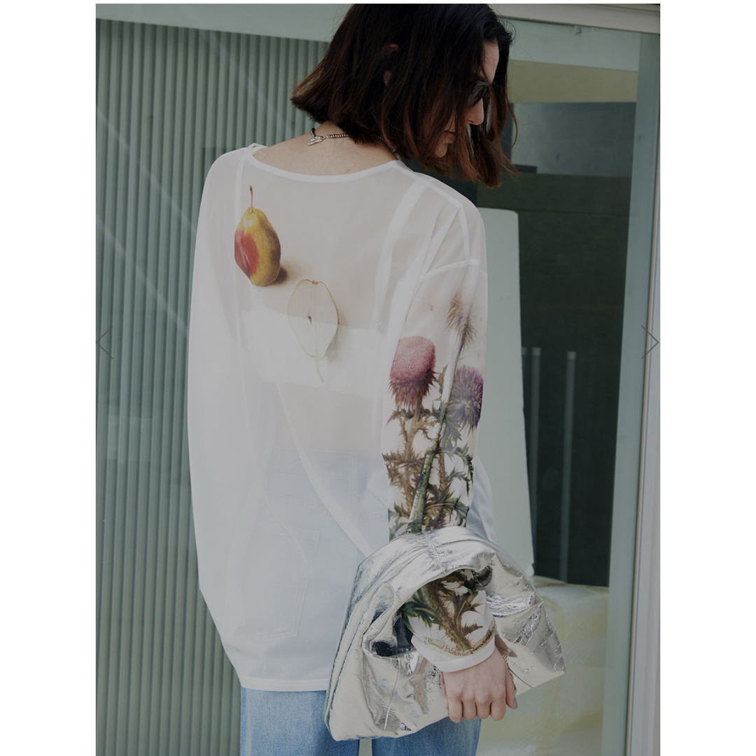 Ameri VINTAGE - VINTAGE ILLUSTRATION PRINT SHEER TOPの通販 Ameri VINTAGE - VINTAGE ILLUSTRATION PRINT SHEER TOPの通販