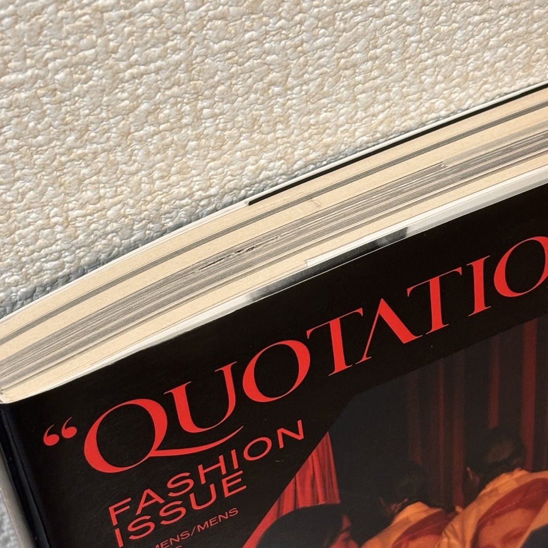 ＱＵＯＴＡＴＩＯＮ　ＦＡＳＨＩＯＮ　ＩＳＳＵＥ vol.20 エンタメ/ホビーの本(ファッション/美容)の商品写真