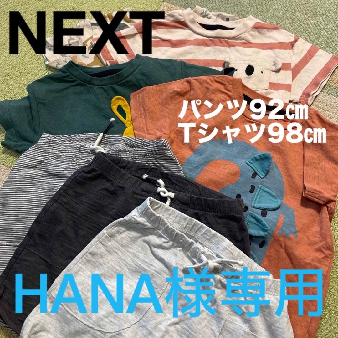 NEXT(ネクスト)の【next】Tシャツ4着、半パンツ3着セット【2歳】 キッズ/ベビー/マタニティのキッズ服男の子用(90cm~)(Tシャツ/カットソー)の商品写真