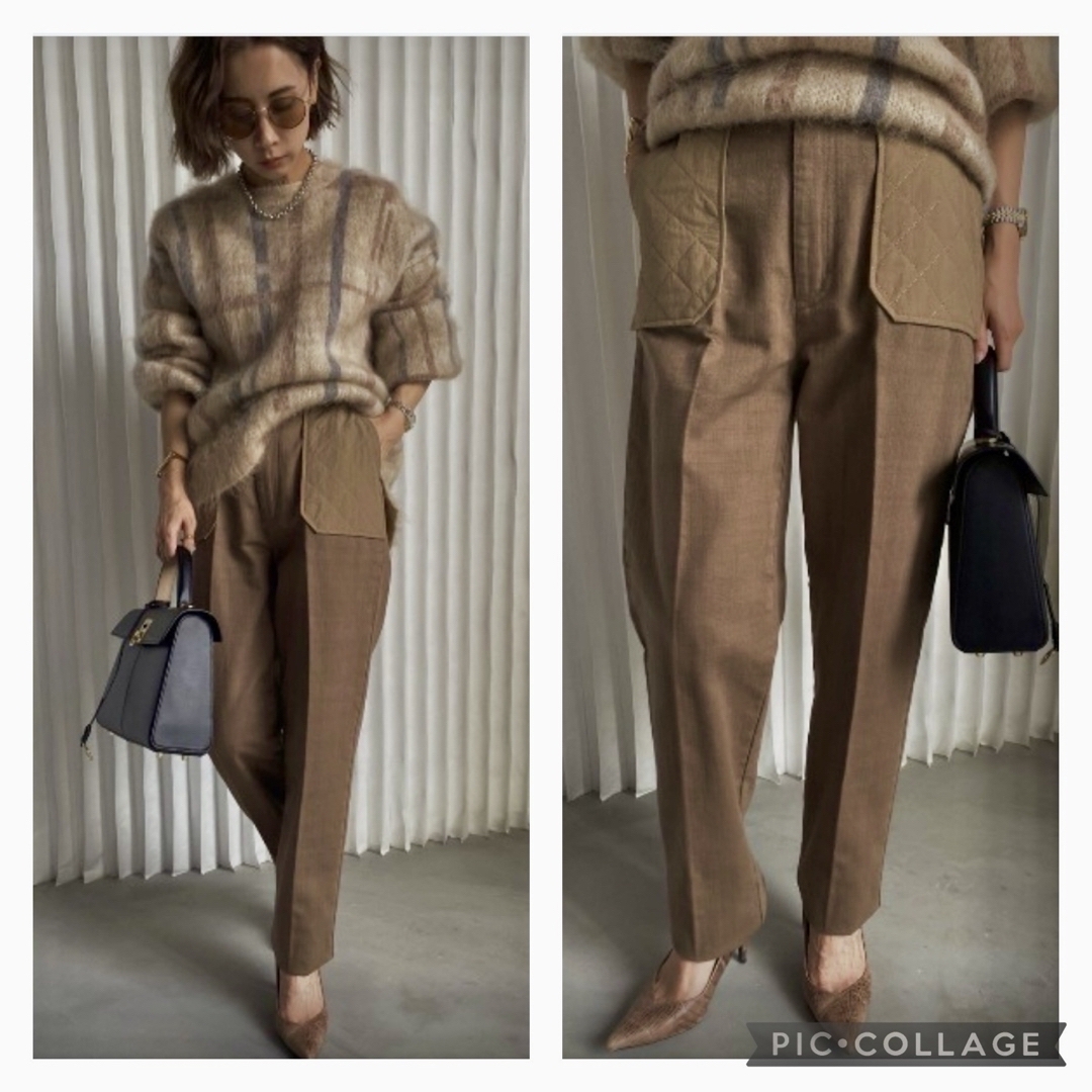 Ameri VINTAGE(アメリヴィンテージ)の美品 AMERI QUILTING PATCH PANTS 税込20,350円 レディースのパンツ(カジュアルパンツ)の商品写真