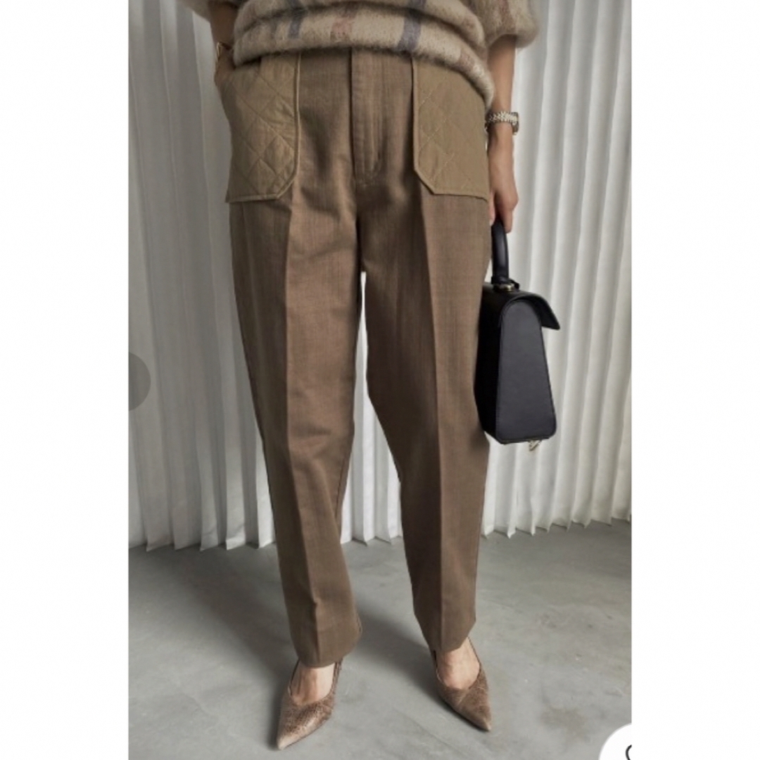 Ameri VINTAGE(アメリヴィンテージ)の美品 AMERI QUILTING PATCH PANTS 税込20,350円 レディースのパンツ(カジュアルパンツ)の商品写真