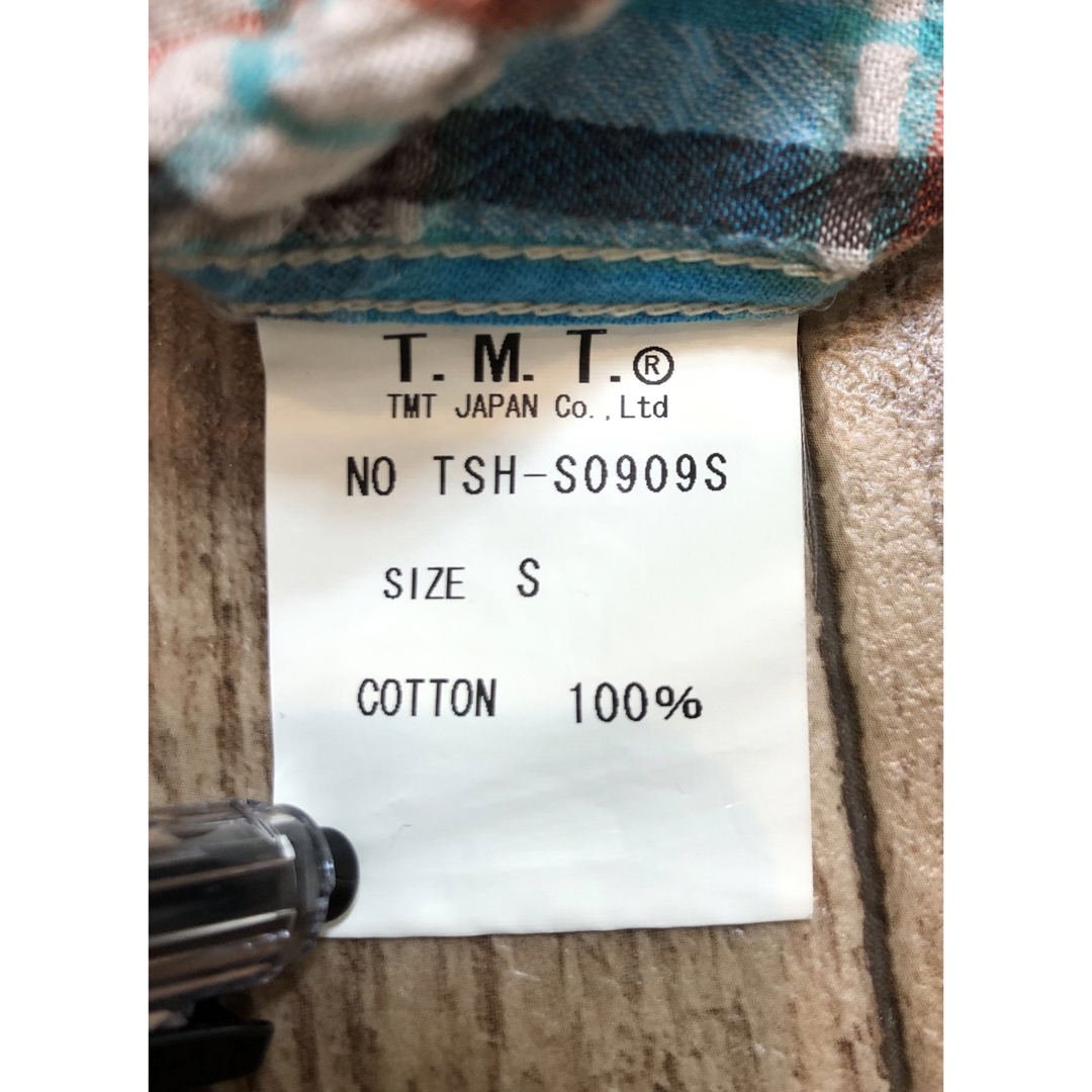 TMT(ティーエムティー)のTMT  ティーエムティーTSH-S0909S  チェックシャツ　S SIZE メンズのトップス(シャツ)の商品写真