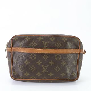 ルイヴィトン(LOUIS VUITTON)のルイヴィトン モノグラム コンピエーニュ23 M51847 レザー セカンドバッグ クラッチ 書類 ポーチ 通勤 トート メンズ EEM P13-3(セカンドバッグ/クラッチバッグ)