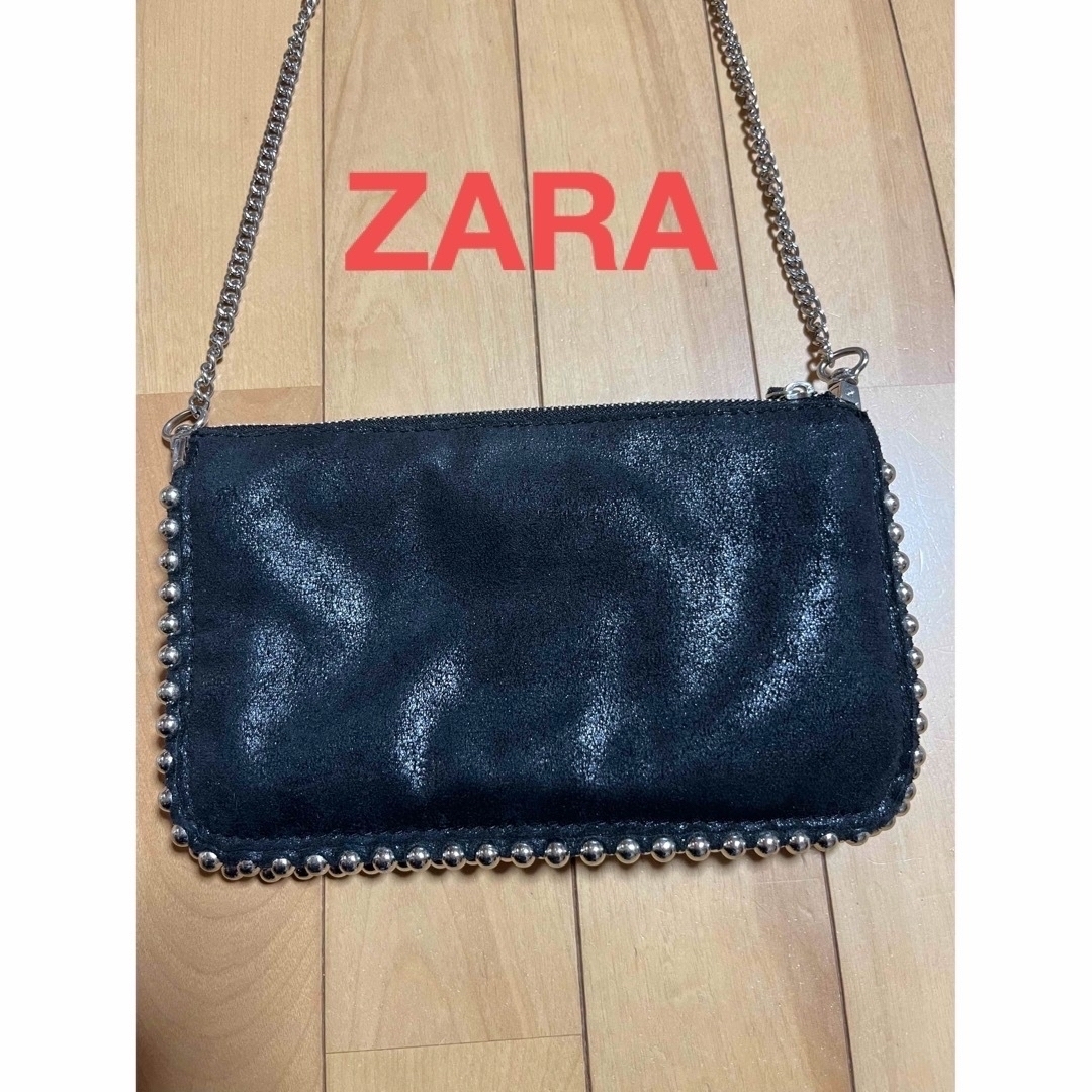 ZARA(ザラ)のZARA  ザラ　スタッズ　ショルダーバッグ　チェーンバッグ☺︎ レディースのバッグ(ショルダーバッグ)の商品写真