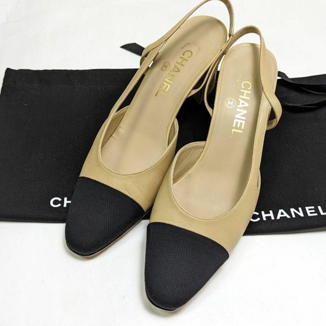 CHANEL(シャネル)の新品そっくりさん⭐CHANEL シャネル スリングバック パンプス 39C レディースの靴/シューズ(ハイヒール/パンプス)の商品写真